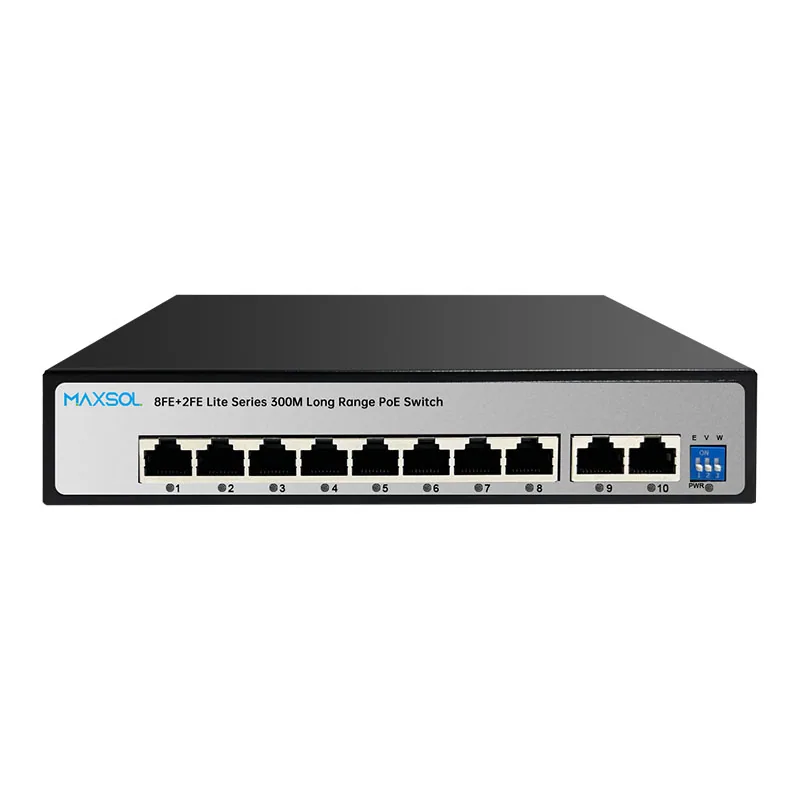 Watchdog özellikli 8 portlu Fast Ethernet PoE+ anahtarı