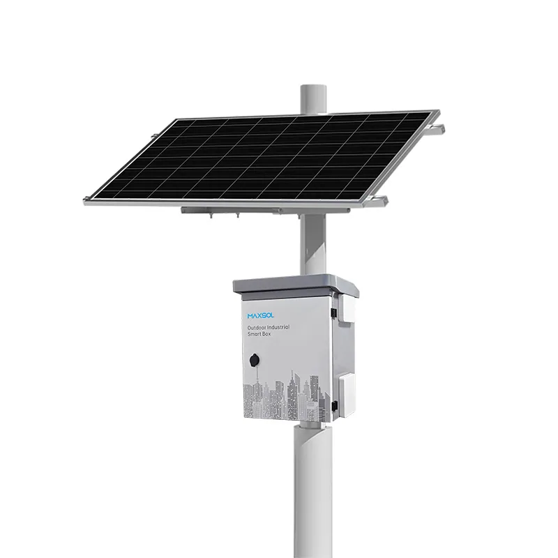 CCTV için 200W güneş enerjisi sistemi, 100Ah LiFePO4