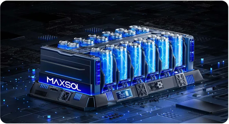 MAXSOL LiFePO4 pil hücreleri