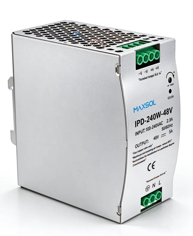 Endüstriyel 48V 240W DIN Ray Güç Kaynağı