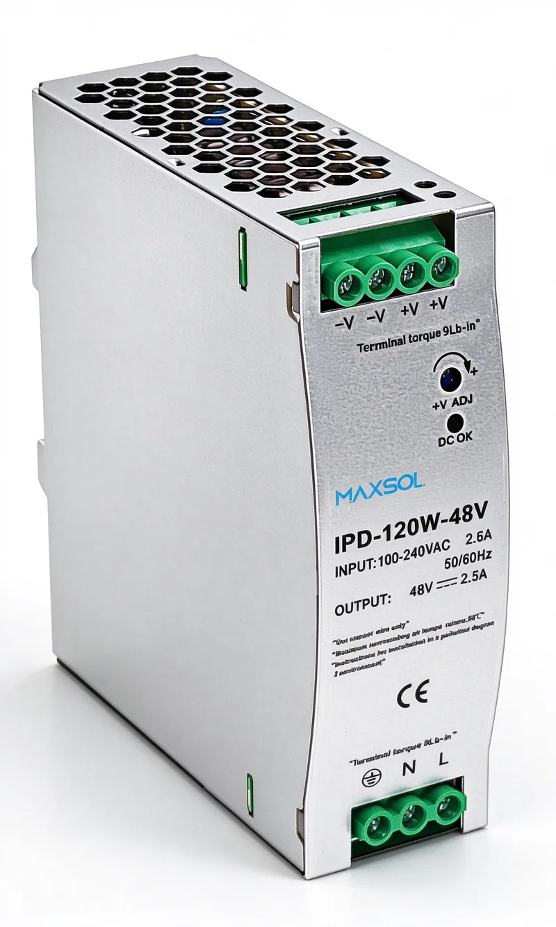 Endüstriyel 48V DC 120W DIN ray güç kaynağı
