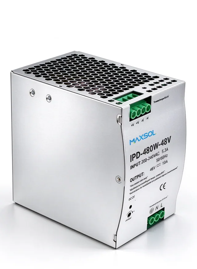48V 480W Endüstriyel DIN Ray Güç Kaynağı