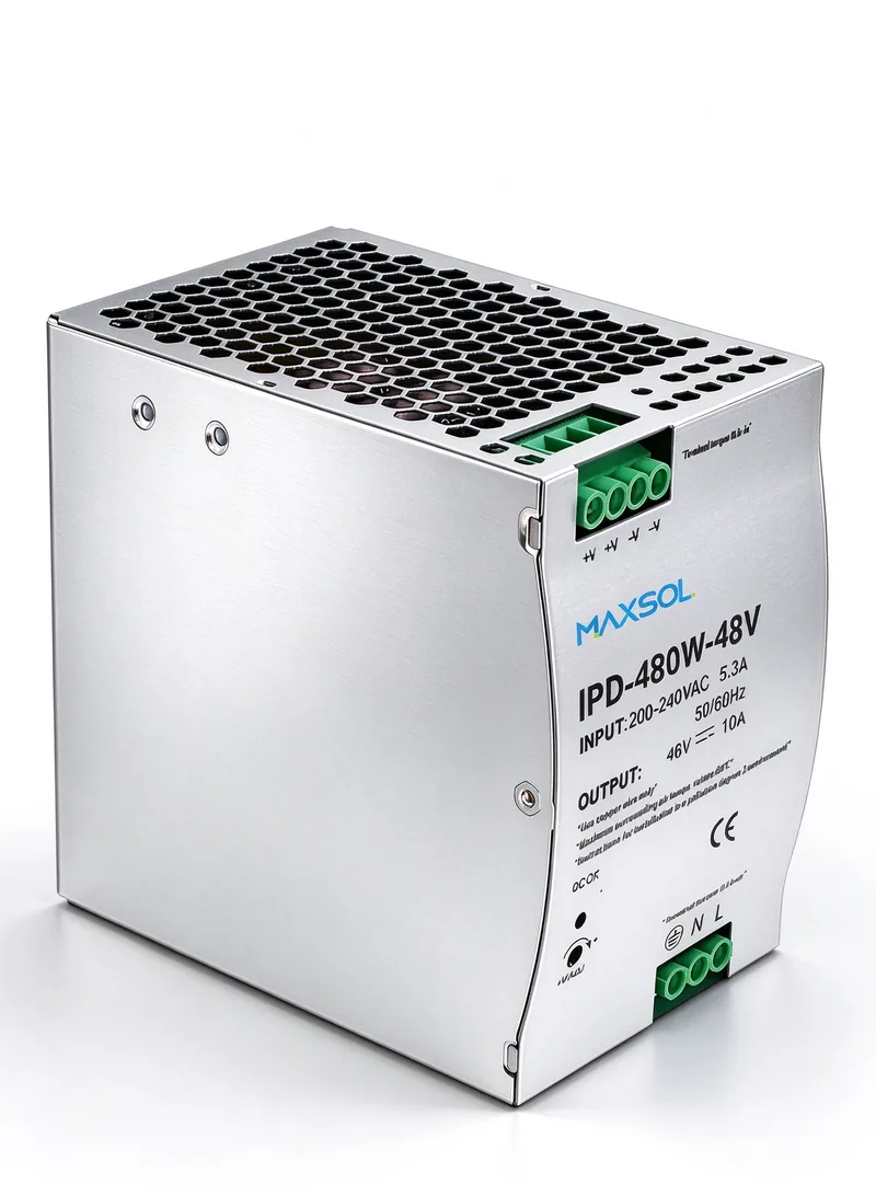 48V 480W Endüstriyel DIN Ray Güç Kaynağı