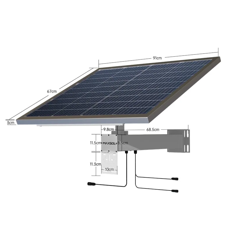 120W monokristal panelli Maxsol CS12060 güneş enerjisi sistemi