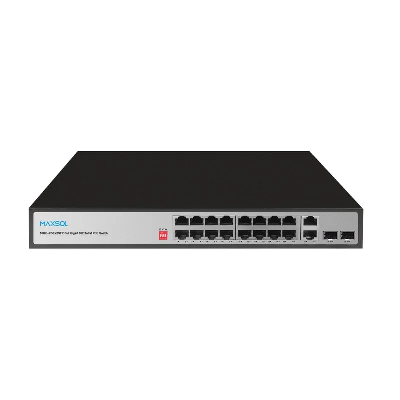16 portlu, 200W, uzun menzilli yönetilemeyen Gigabit PoE anahtarı