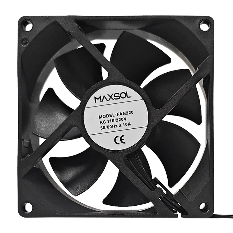 220V 92mm sıcaklık kontrollü AC soğutma fanı