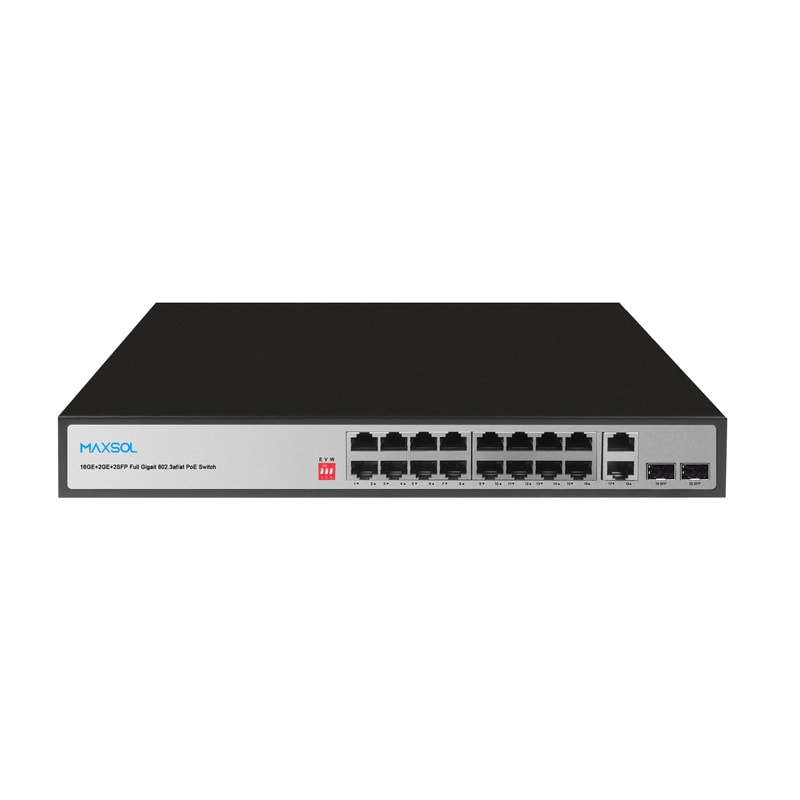 16 portlu, 200W, uzun menzilli yönetilemeyen Gigabit PoE anahtarı