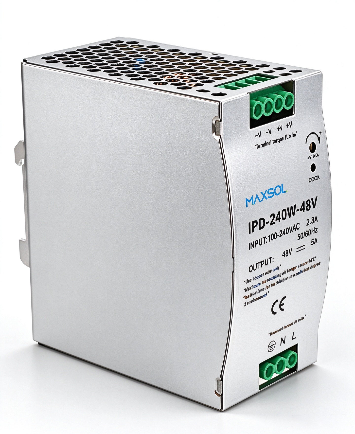 Endüstriyel 48V 240W DIN Ray Güç Kaynağı